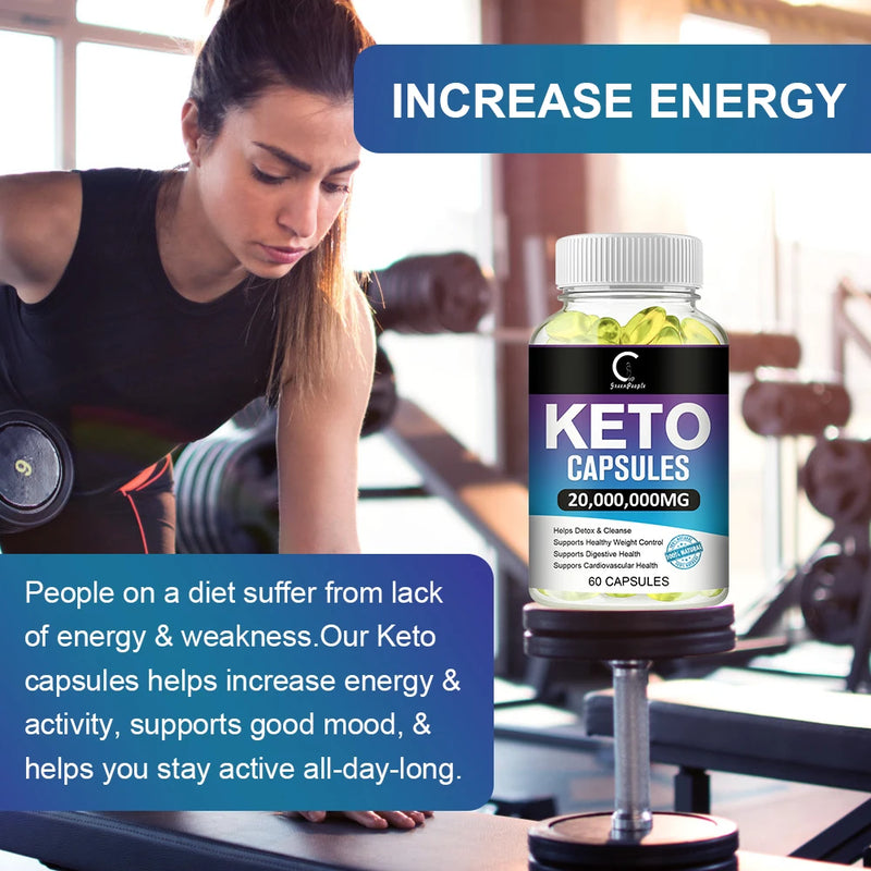 Keto Fat Burning Capsules For Weight Loss and Digestive Health