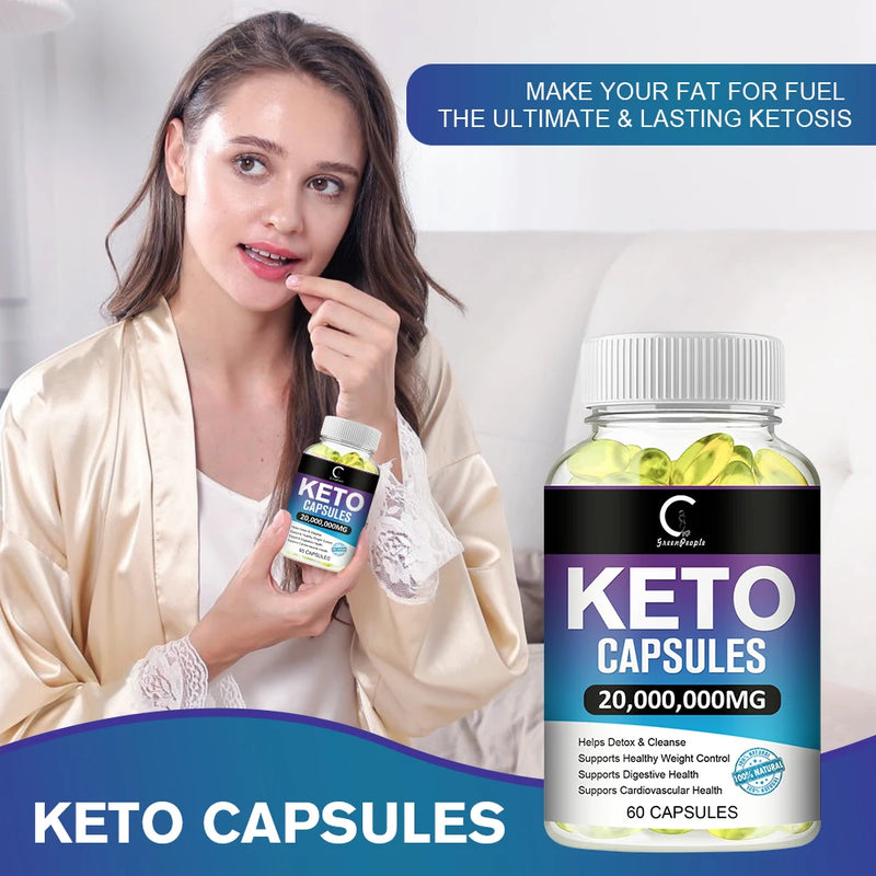 Keto Fat Burning Capsules For Weight Loss and Digestive Health