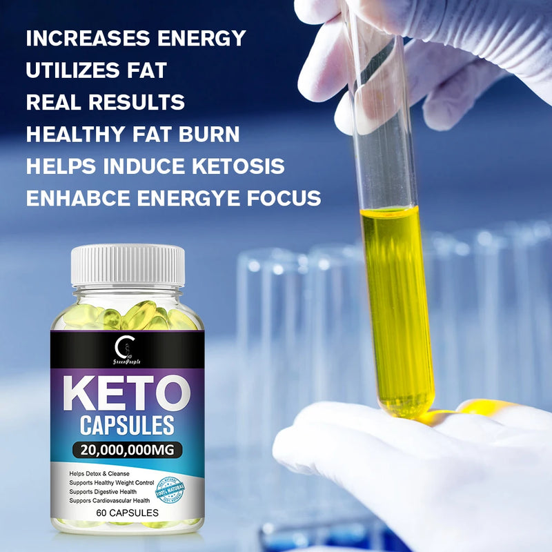 Keto Fat Burning Capsules For Weight Loss and Digestive Health