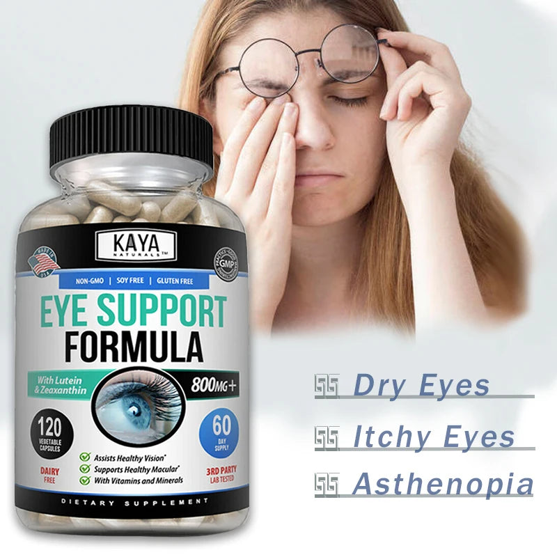 Eye Vitamin Supplement - for Vision Health, Eye Fatigue, Eyes Dryness, Wrinkles, Dark Circles, Puffiness & Anti Aging