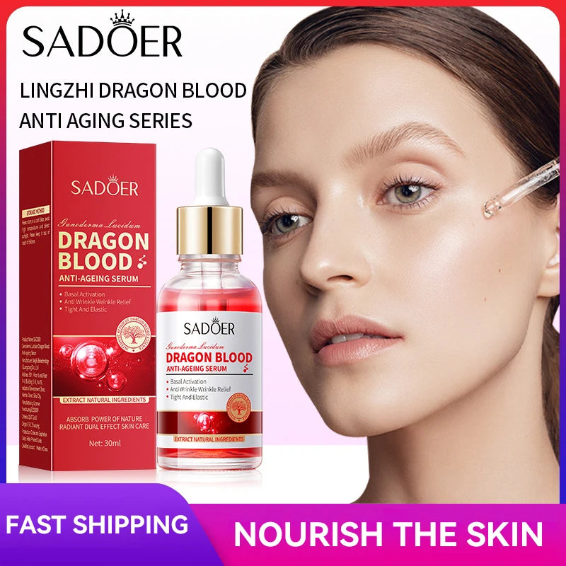 Dragon Blood Anti-Aging Facial Serum for Wrinkles, Fade Fine Lines, Moisturizing, Firming and Skin Roughness