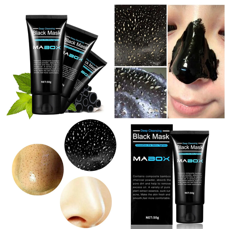 Deep Cleansing Blackhead Removal Bamboo Charcoal Black Mask