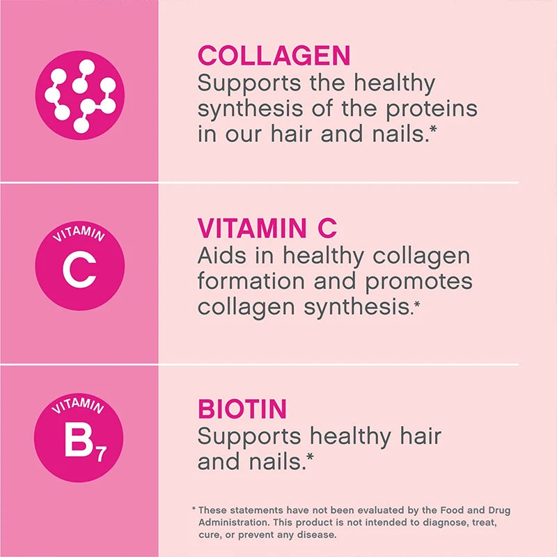 Super Collagen with Vitamin C & Biotin - For Reducing Wrinkles, Enhancing Skin Brightening, Healthy Hair and Nails