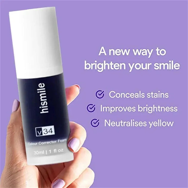 Hismile Toothpaste, Tooth Cleansing, Teeth Whitening Oral Dental Mousse Toothpaste