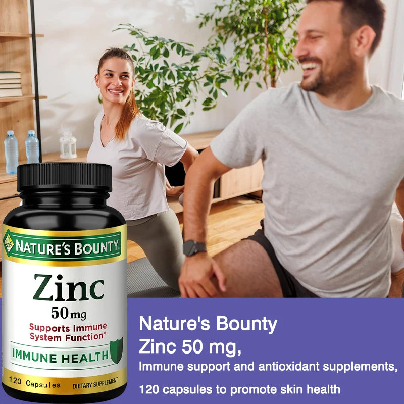 Zinc - 50mg Immune Support & Antioxidant Supplement