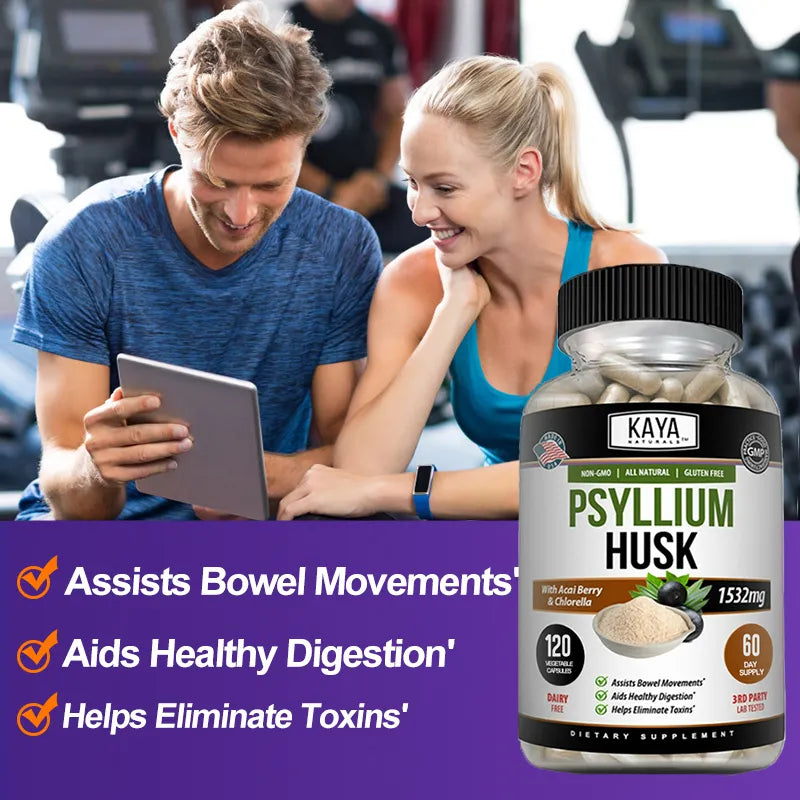 Psyllium Husk - A Dietary Supplement that Cleans the Colon, Detoxifies, Helps in Sleep & Weight Loss, Burn Fat and Cellulite