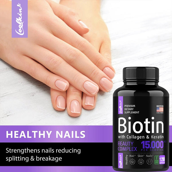 Biotin Collagen Supplement - For Hair, Skin & Nails