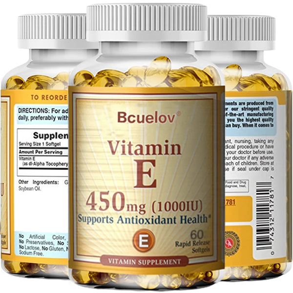 Vitamin E Supports Immune System & Skin Nutrition - Natural Antioxidant