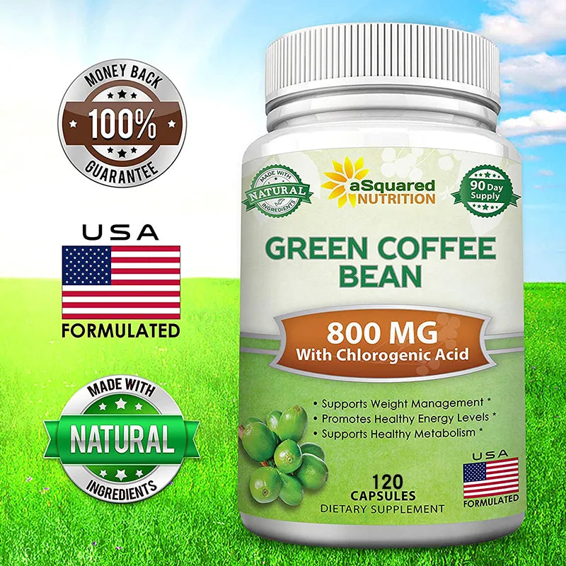 Natural Coffee Bean Extract For Weight Loss, Fat Burn, Clean Colon and Detoxification