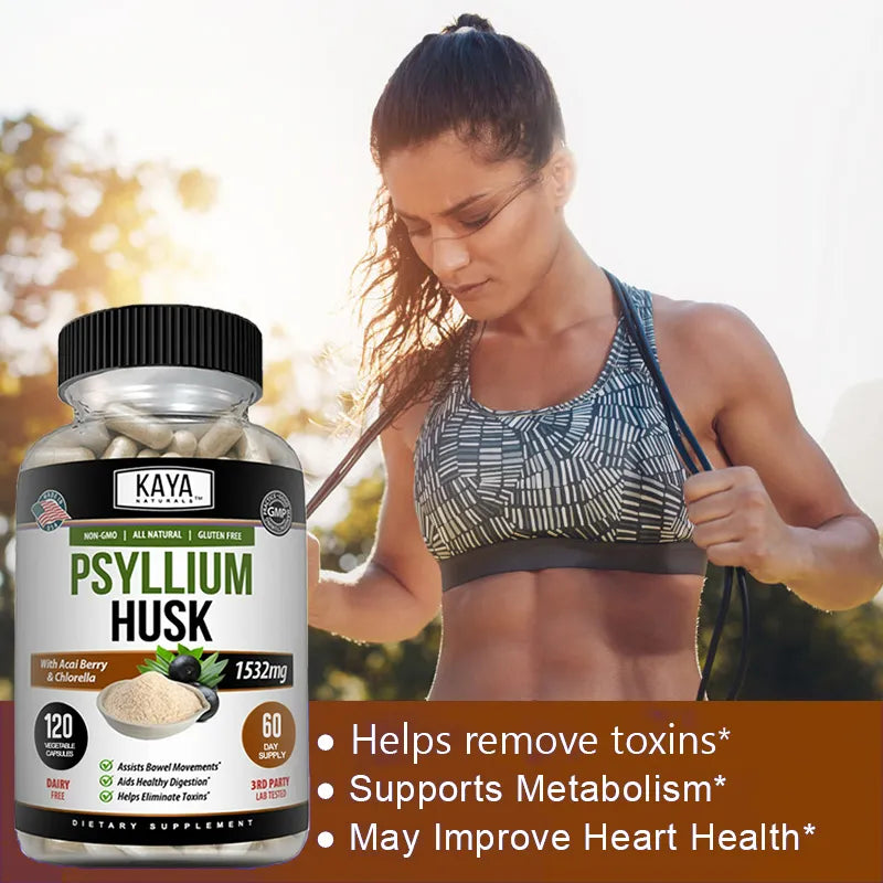 Psyllium Husk - A Dietary Supplement that Cleans the Colon, Detoxifies, Helps in Sleep & Weight Loss, Burn Fat and Cellulite