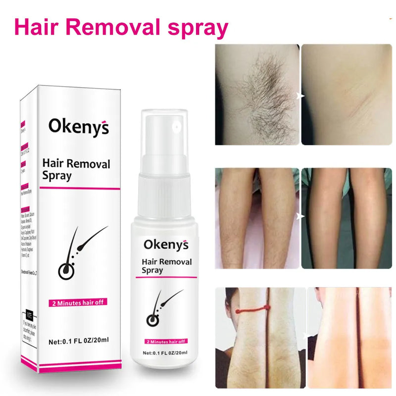 2 Minutes Fast Hair Removal Spray Leg, Arm and Armpit