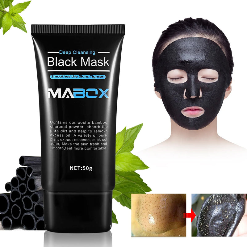 Deep Cleansing Blackhead Removal Bamboo Charcoal Black Mask