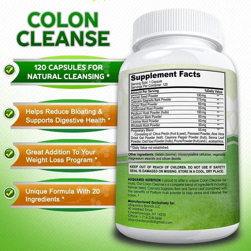 Colon Detox & Cleanse for Weight Loss, Metabolism, Kidney and Liver Detoxification