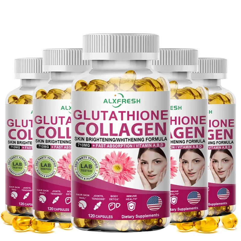 Glutathione Collagen with Biotin and Vitamin C for Skin, Hair & Nails Nutritional Supplement