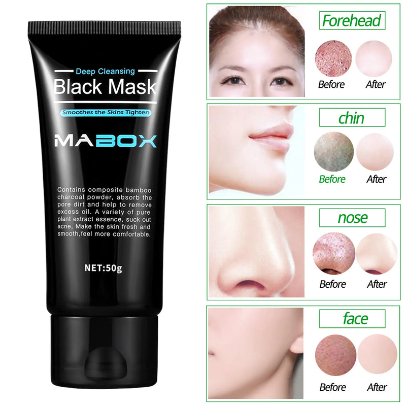 Deep Cleansing Blackhead Removal Bamboo Charcoal Black Mask