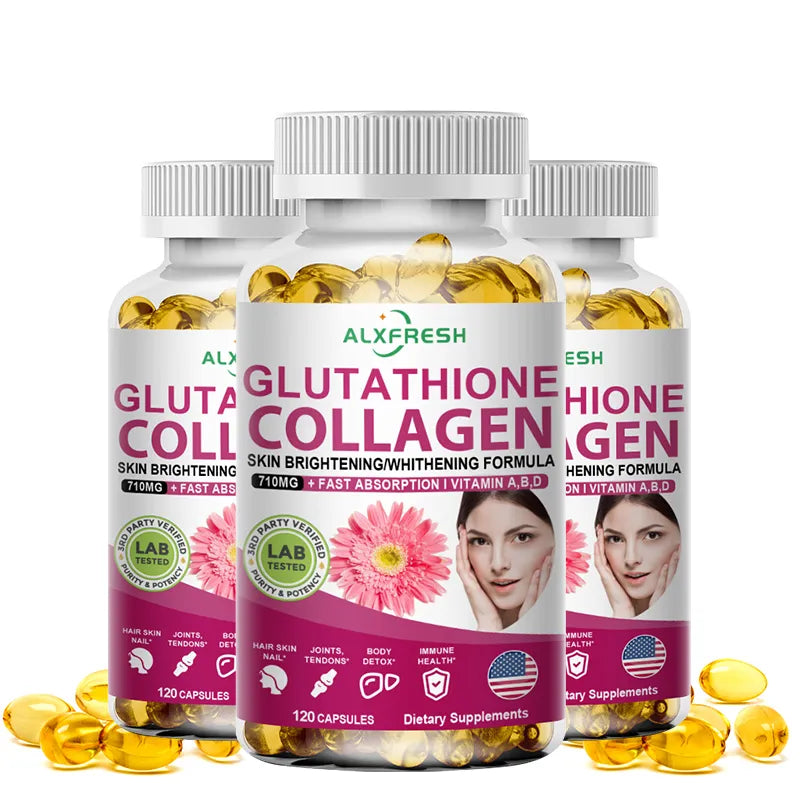 Glutathione Collagen with Biotin and Vitamin C for Skin, Hair & Nails Nutritional Supplement