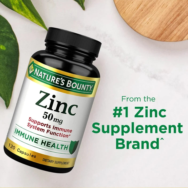 Zinc - 50mg Immune Support & Antioxidant Supplement