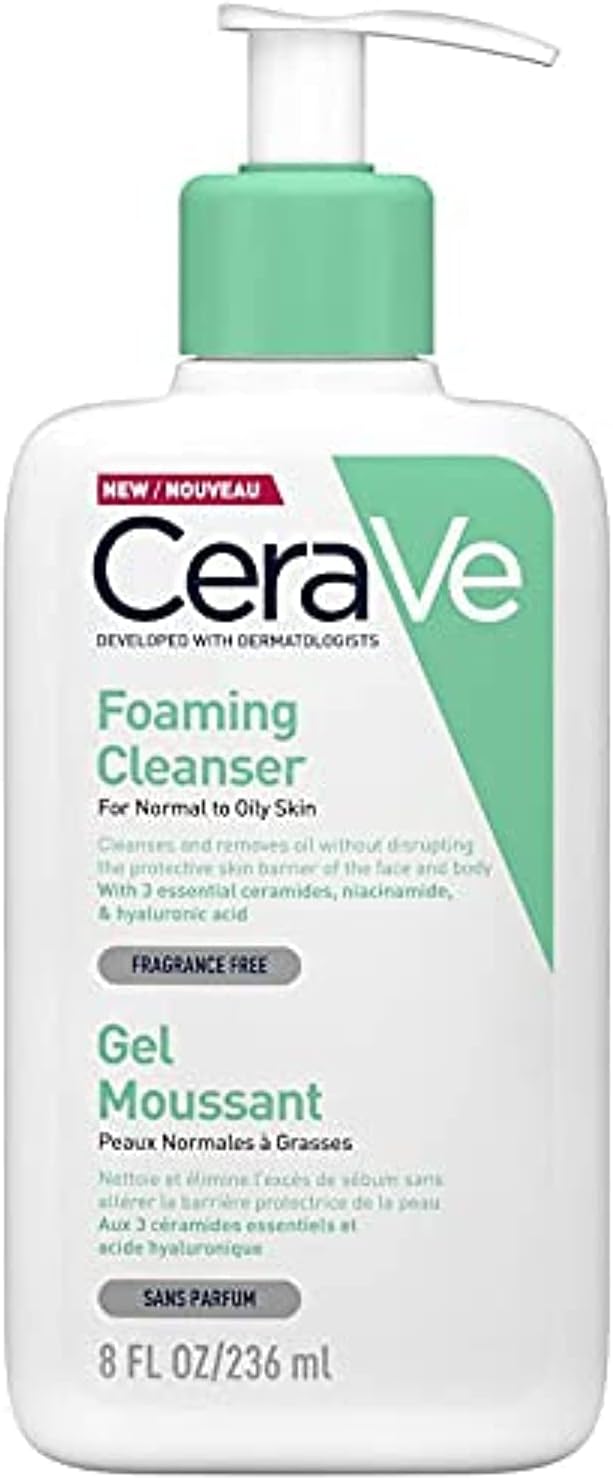 Cerave Foaming Cleanser For Normal To Oily Skin