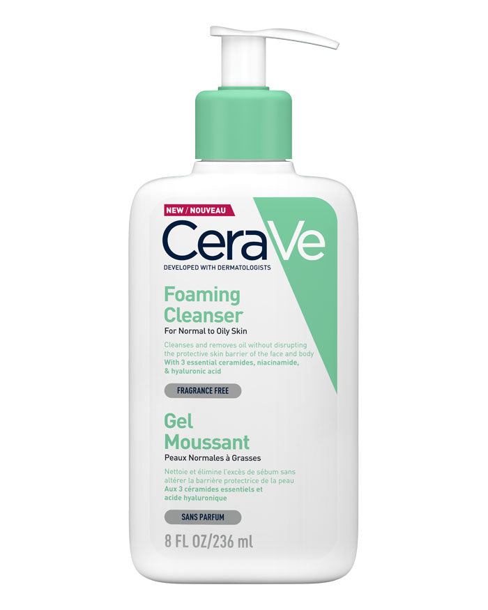 Cerave Foaming Cleanser For Normal To Oily Skin