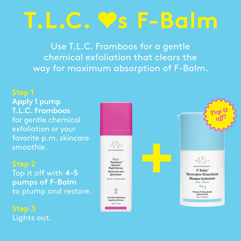 Drunk Elephant T.L.C. Framboos Glycolic Night Serum