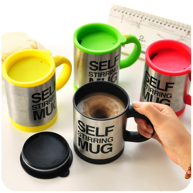 Self Stirring Mug Stainless Steel mix Coffee - Thal Lifestyle