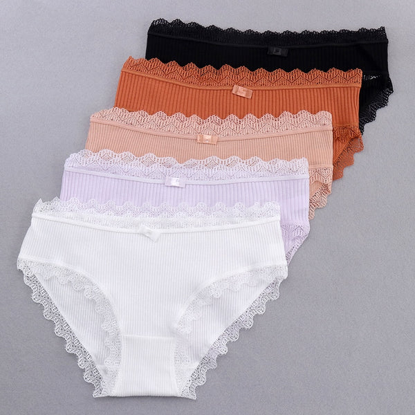 5PCS Super soft Sexy Cotton Panties - Thal Lifestyle