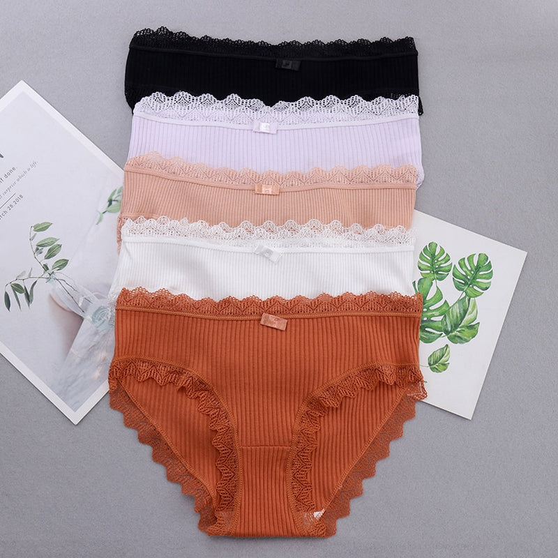 5PCS Super soft Sexy Cotton Panties - Thal Lifestyle