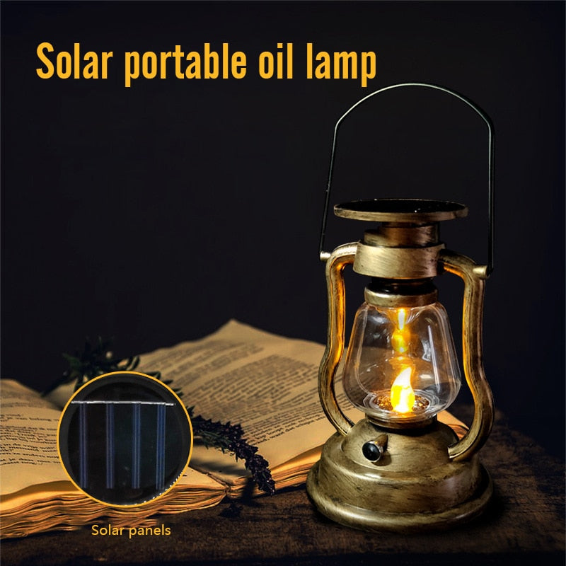 LED Solar Light Retro Kerosene Lamp Solar - Thal Lifestyle