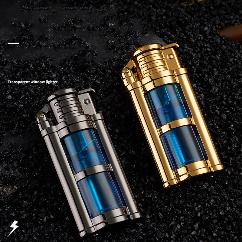 Metal Transparent Visible Gas Lighter - Thal Lifestyle