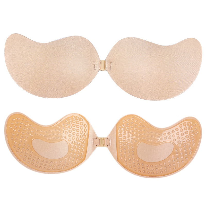 Strapless Invisible Self-Adhesive Silicone Sticky Bra - Thal Lifestyle