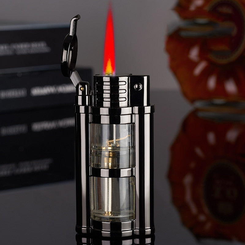 Metal Transparent Visible Gas Lighter - Thal Lifestyle