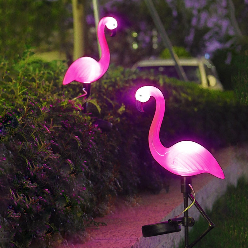 LED Lawn Solar Flamingo Lamp Outdoor Solar - Thal Lifestyle