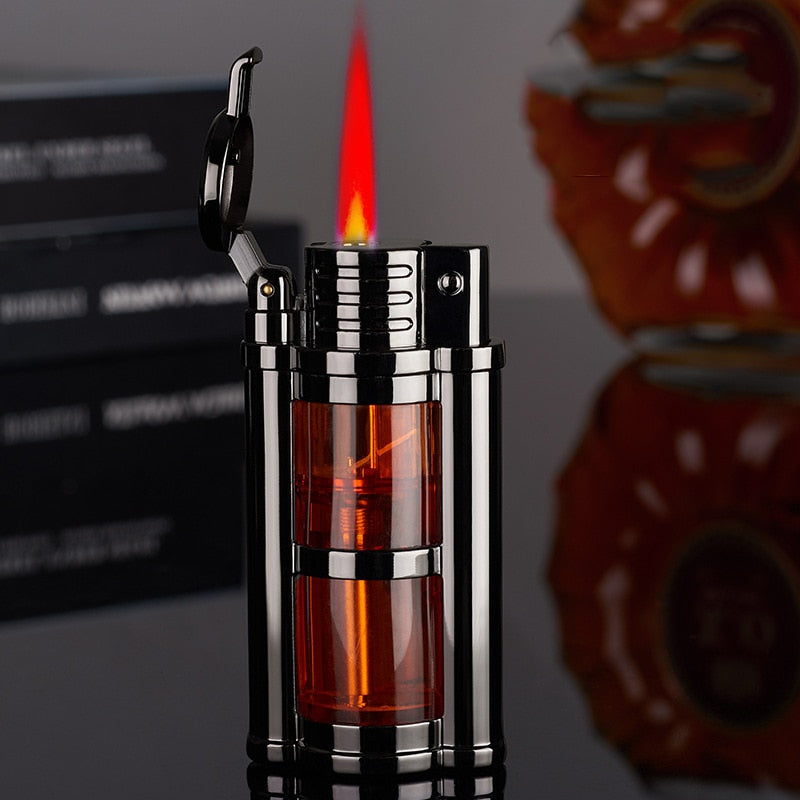 Metal Transparent Visible Gas Lighter - Thal Lifestyle