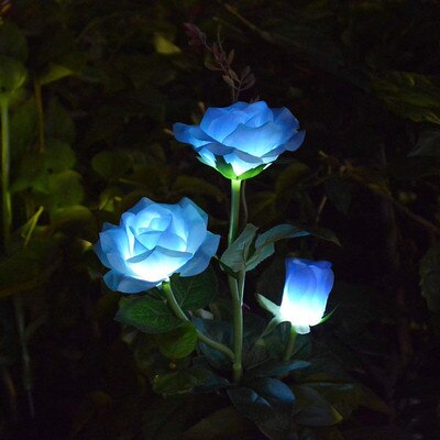 Rose Solar Garden Light Flower Waterproof - Thal Lifestyle