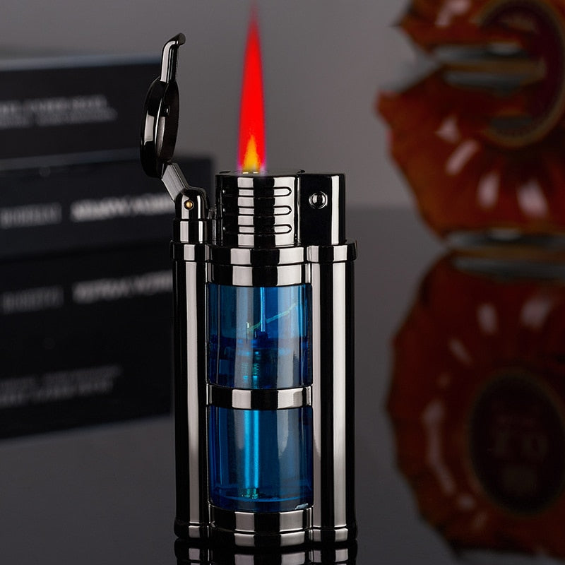 Metal Transparent Visible Gas Lighter - Thal Lifestyle