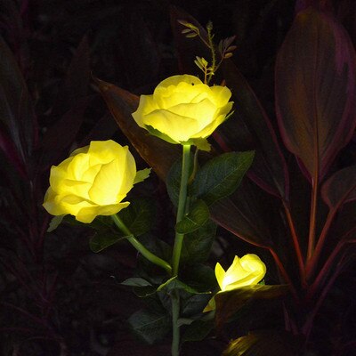 Rose Solar Garden Light Flower Waterproof - Thal Lifestyle