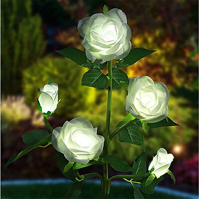 Rose Solar Garden Light Flower Waterproof - Thal Lifestyle