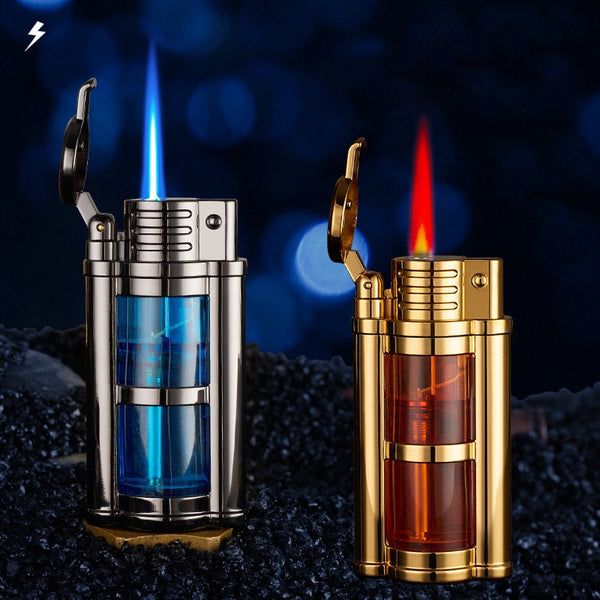 Metal Transparent Visible Gas Lighter - Thal Lifestyle