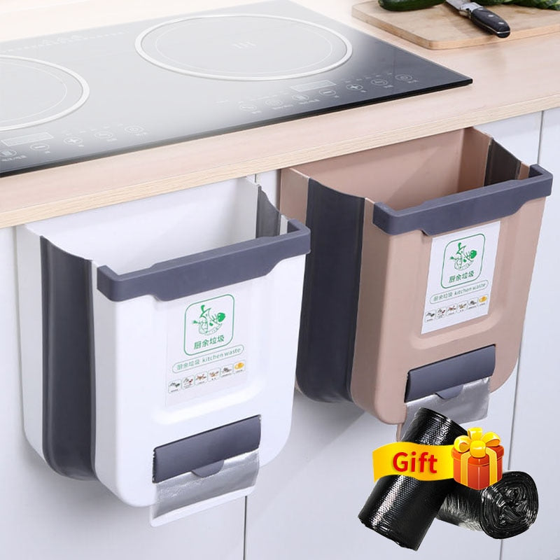 Kitchen Trash Can Foldable Portable Car Trash - Thal Lifestyle