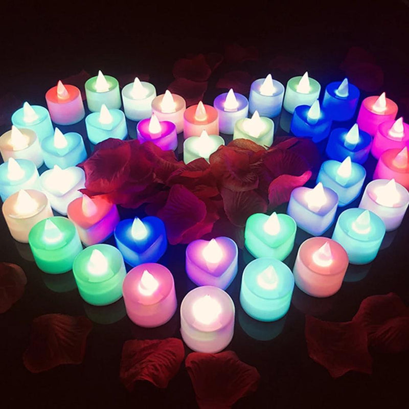 Heart-shaped Love Electronic Candle Light - Thal Lifestyle